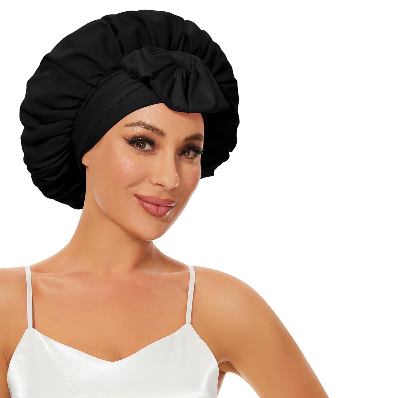 Bonnet, satenasta spalna kapa za lase