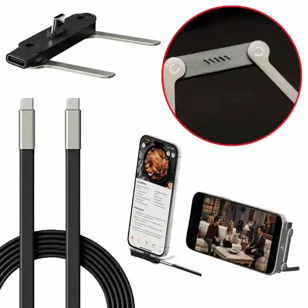 2v1 polnilni kabel s stojalom za telefon, Bracky