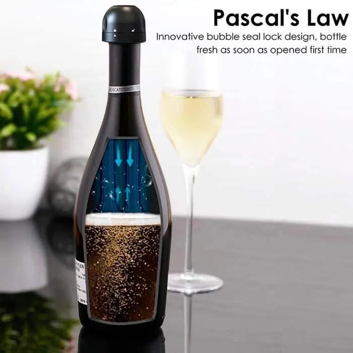 CapLock, vakumski zamašek za steklenico (1 za vino + 1 za penino) - Image 2