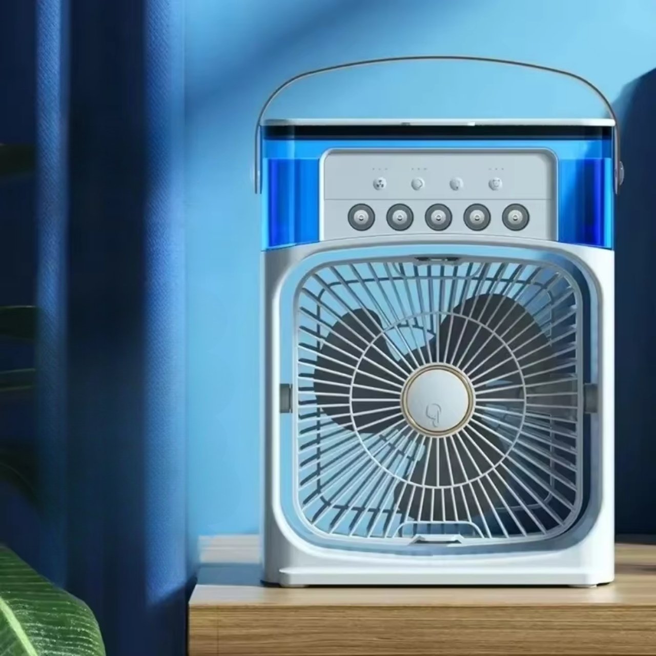 Coolio, prenosni ventilator 3v1 s funkcijo vlažilnika, LED lučko in hlajenjem