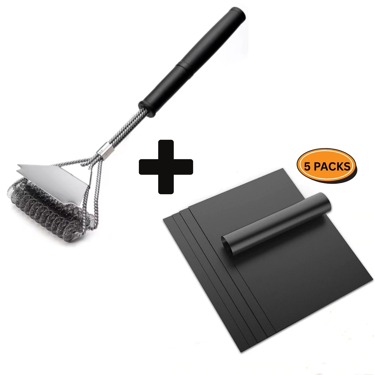 GrillBundle, komplet podlog za žar (5 kosov) in krtače za čiščenje žara - Image 4