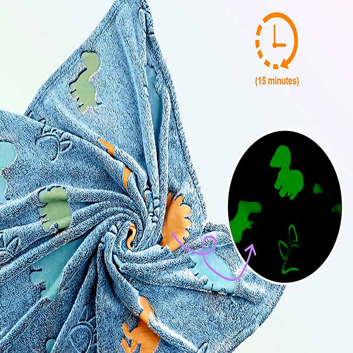LuminousBlanket, otroška odeja, ki se sveti v temi - Image 3