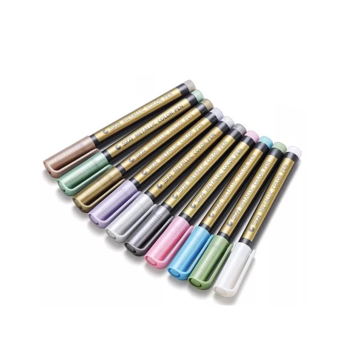MetallicColorPen, 10-delni set markerjev za ustvarjanje