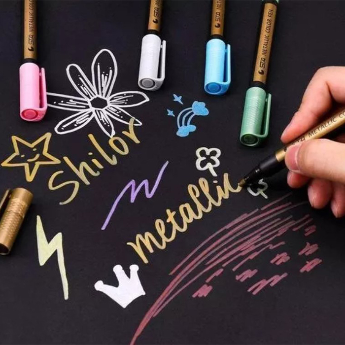 MetallicColorPen, 10-delni set markerjev za ustvarjanje - Image 2