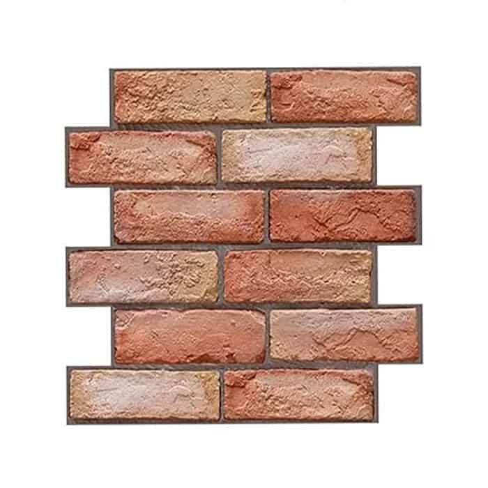 NewYorkWall, tridimenzionalne stenske nalepke z efektom oranžne opeke(10 kos.)