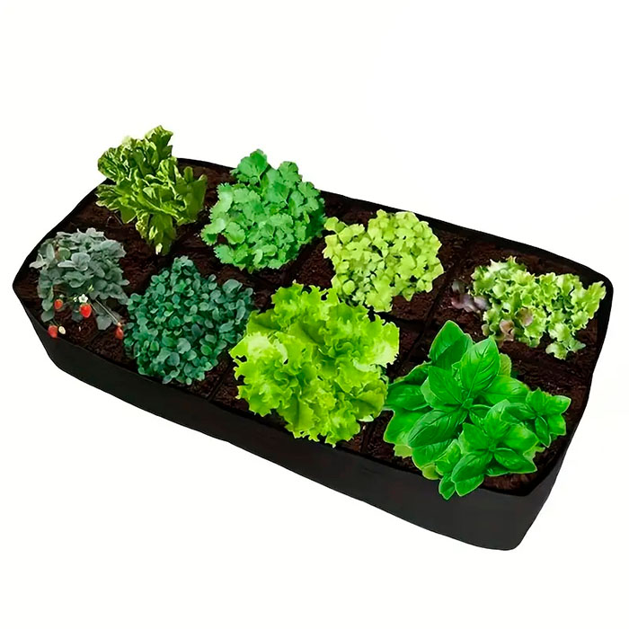 RaisedGarden, prenosna vrtna greda z 8 ločenimi predeli