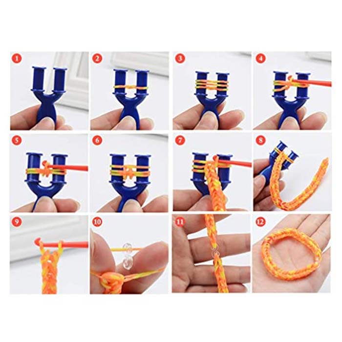 RubberBands, set za izdelavo zapestnic, obeskov in ostalih dodatkov