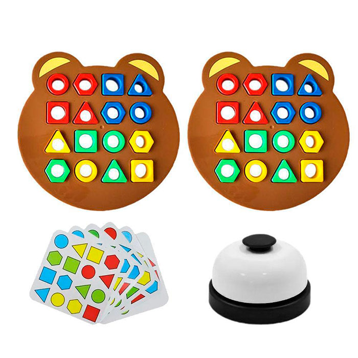 ShapeMatchingGame, otroška namizna igra, pri kateri otrok spoznava like in barve