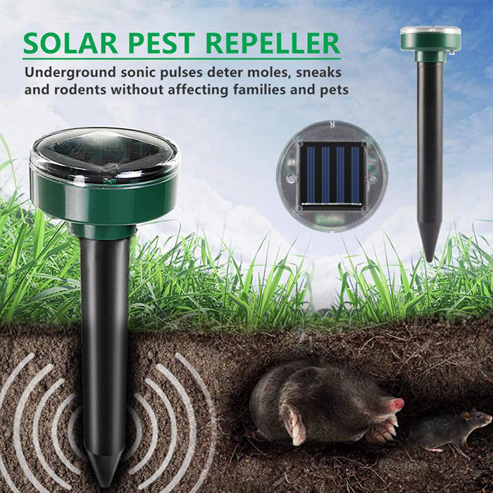 SunRepel, nestrupeni solarni odganjalec vrtnih škodljivcev