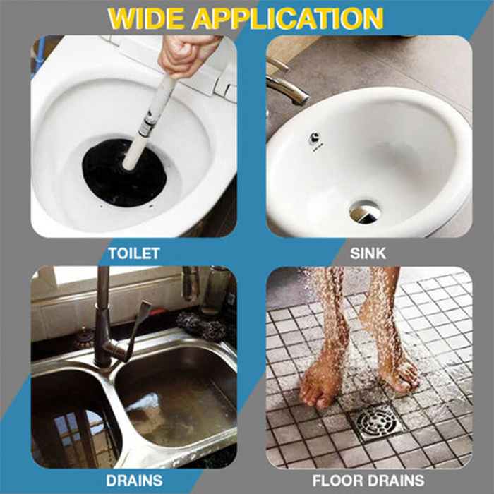 Uporabili ga boste za odmaševanje različnih odtokov, v WC školjki, kuhinjskem koritu ali tuš kabini!